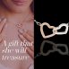 A gift that she will treasure daughter necklace interlocked hearts