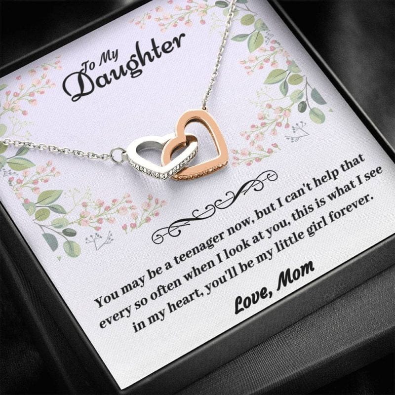 You may be a teenager now - Daughter Necklace from Mom