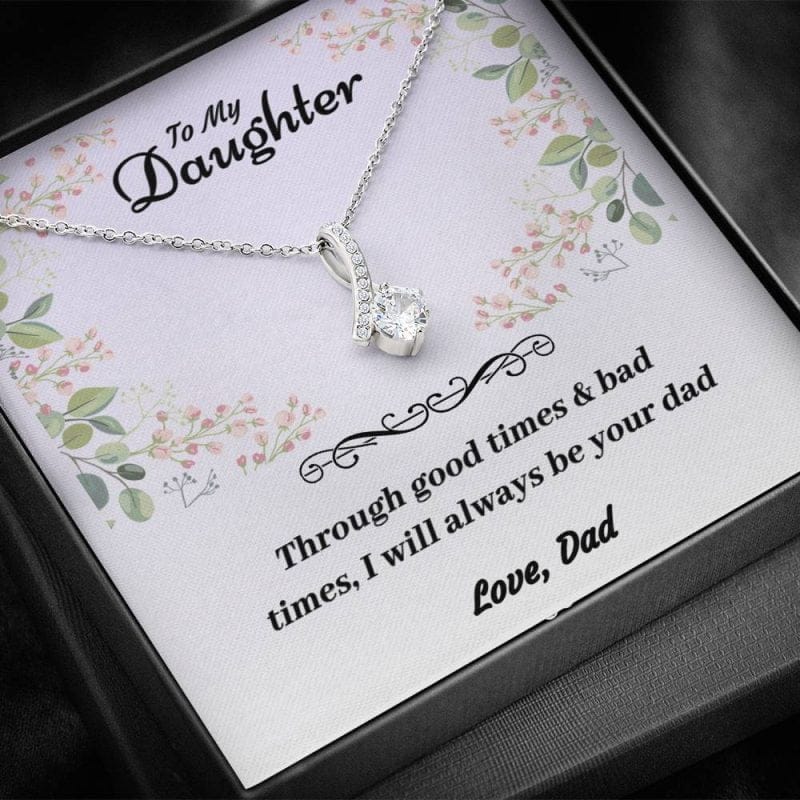 Daughter Necklace From Dad - Alluring Beauty Pendant