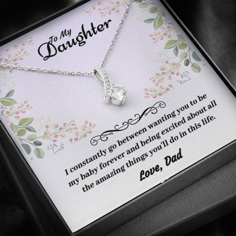 Daughter Necklace From Dad - Alluring Beauty Pendant